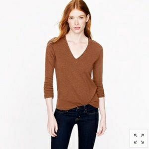 J Crew Wool with Cashmere Sweater in Dark Navy